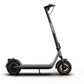 Hikerboy Curtis Plus Electric Scooter -Black scooter with orange accents on a white background