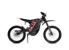 Black and red 79BIKE Falcon Pro Electric Dirt Bicycle on a white background
