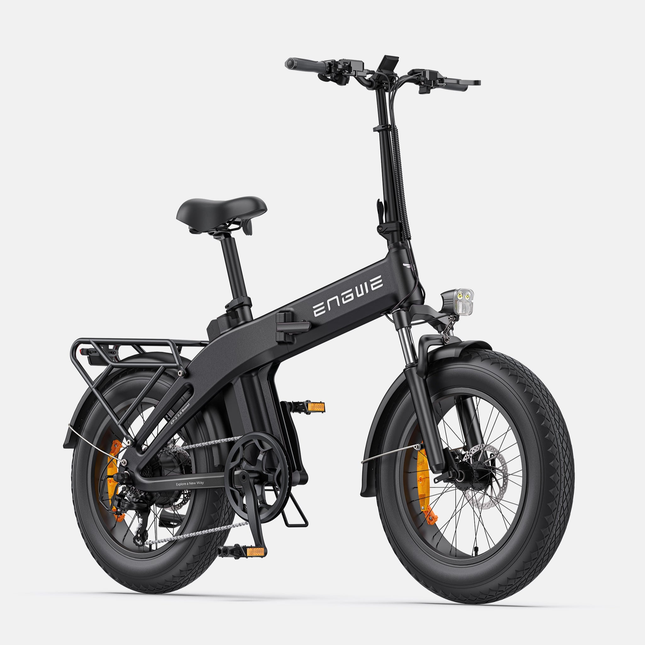 BlackEngwe EP-2 3.0 Boost Electric Bike on a white background - Pogo Cycles
