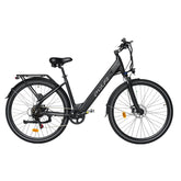 Pixar City 1 electric bicycle in black on a white background