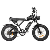 Black Ridstar Q20 Mini Electric Bike with 'Ridstar' branding on a white background