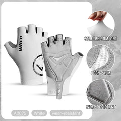 Breaking Wind Cycling Half Finger Gloves Anti-slip Bicycle Mittens Racing Road Bike Glove MTB Biciclet Guantes