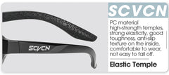 SCVCN Cycling Sunglasses Photochromic Glasses for Men Sun Mountain Bike Road Bicycle Eyewear Cycle Goggles Sports UV400 MTB