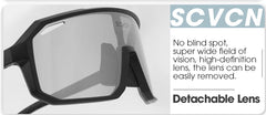 SCVCN Cycling Sunglasses Photochromic Glasses for Men Sun Mountain Bike Road Bicycle Eyewear Cycle Goggles Sports UV400 MTB