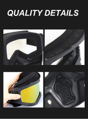 Outdoor Sport Windproof Mask Goggle HD Motorcycle Glasses Snowboard Eyewear Riding Motocross Summer UV Protection Sunglasses