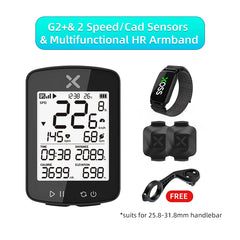 XOSS G2 Plus Bike Computer Wireless GPS Cycling Speedometer Waterproof ANT+ Cadence Speed Smart Bicycle Odometer Roadbike MTB