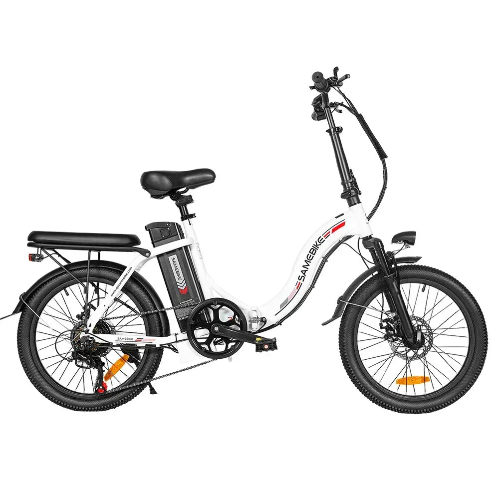 Samebike CY20 Electric Bike-White - Pogo Cycles