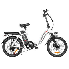 Samebike CY20 Electric Bike-White - Pogo Cycles