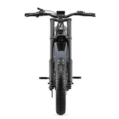 Black electric bike on a white background