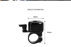 Bicycle Bell Alloy Mountain Road Bike Horn Sound Alarm Doorbell Safety Warning Cycling Handlebar Metal Ring Call MTB Accessories
