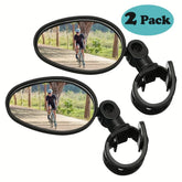 Bicycle Handlebar Rear View Mirror | 360° Rotatable Adjustable, Wide Vision Cycling Accessory for Road/Mountain Bikes