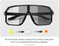 SCVCN Cycling Sunglasses Photochromic Glasses for Men Sun Mountain Bike Road Bicycle Eyewear Cycle Goggles Sports UV400 MTB