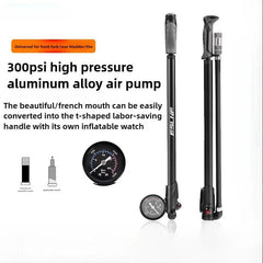 ESLNF Portable High-pressure 300psi Bike Air Pump with Gauge for Fork & Rear Suspension Shock Absorber Mountain Bicycle