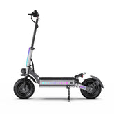 Electric scooter with visible branding on a white background