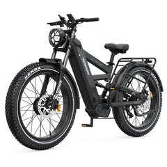 TESWAY X9 Ultra Dual Motor Electric Bike in black with Kenda tires on a white background