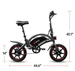 DYU D3F Upgraded Folding Electric Bike - Pogo Cycles