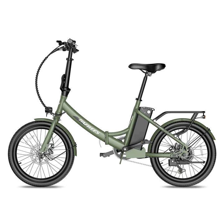 olive green- Fafrees F20 Light Electric Bike - Pogo Cycles