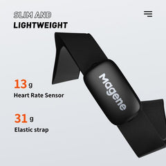 Magene H64 Heart Rate Monitor Mover Bluetooth ANT Sensor With Chest Strap Computer Bike Wahoo Garmin BT Sports with weight information- Pogo Cycles