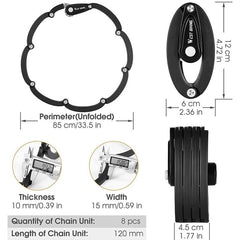 WEST BIKING Bike Foldable Password Lock - Pogo Cycles