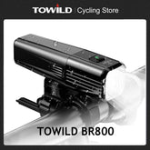 TOWILD BR800 Bike Light with Tail Light USB Rechargeable LED MTB Front Lamp Headlight Aluminum Flashlight Bicycle Light - Pogo Cycles