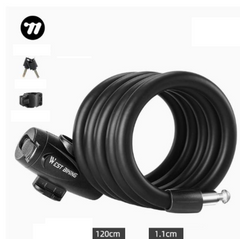 Přenosný skládací kabelový zámek