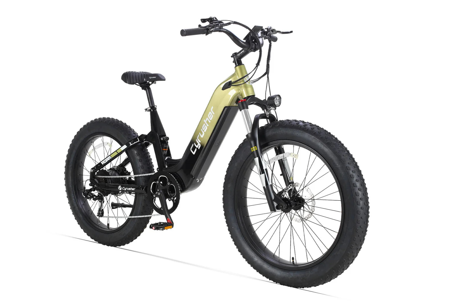 Cyrusher Roam Step-Thru Electric Bike with a white background - Pogo Cycles, Ireland