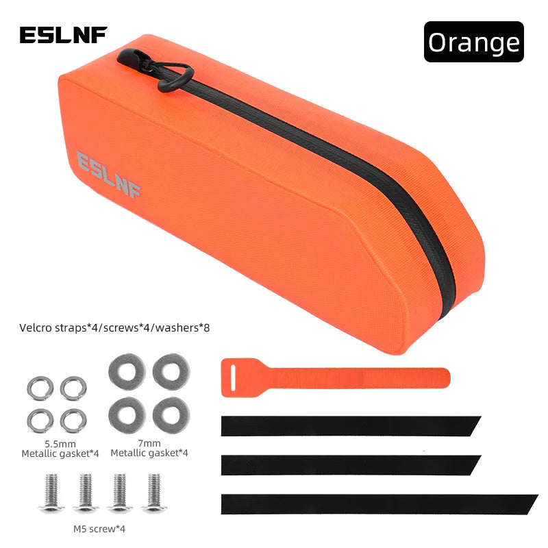 ESLNF Bike Tube Bag Mountain Road Bike Large Capacity Hard Shell Waterproof Front Handlebar Pack Bike Riding Equipment