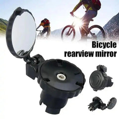 Cycling Handlebar Convex Mirror HD Adjustable Rotate Bike Handlebar Plug Rear View Mirror For MTB Road Bike Accessories