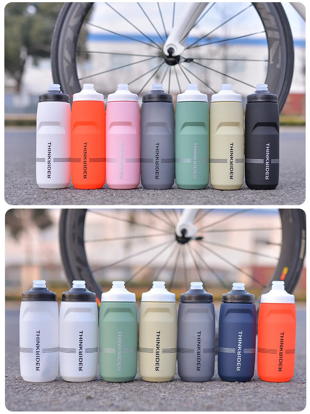 ThinkRider 620ml/750ml Bicycle Bottle MTB Road Bike Water Bottle Outdoor Sports Plastic Portable Large Capacity Drink Cycling - Pogo Cycles