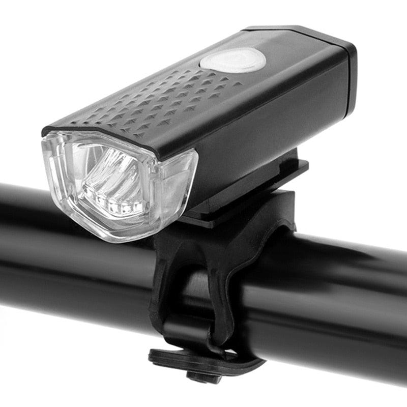 Bike Bicycle Light USB LED Rechargeable Headlight Set Rainproof Cycling Front Back Headlight Lamp Bicycle Warning Flashlight - Pogo Cycles