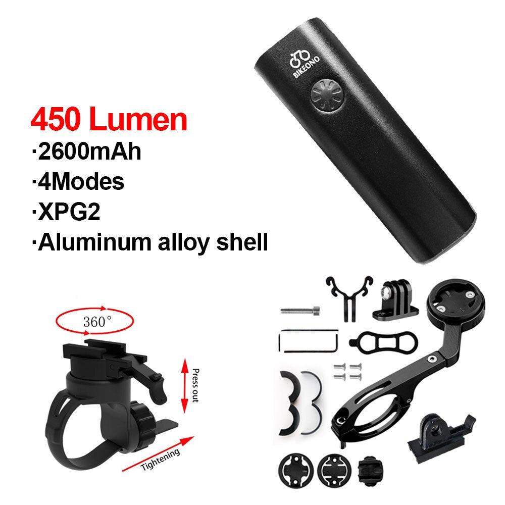 Bike Light Hoisting Rainproof USB MTB Front Lamp Headlight Ultra Flashlight Bicycle Lighting Flashlight Led Bike Accessories - Pogo Cycles