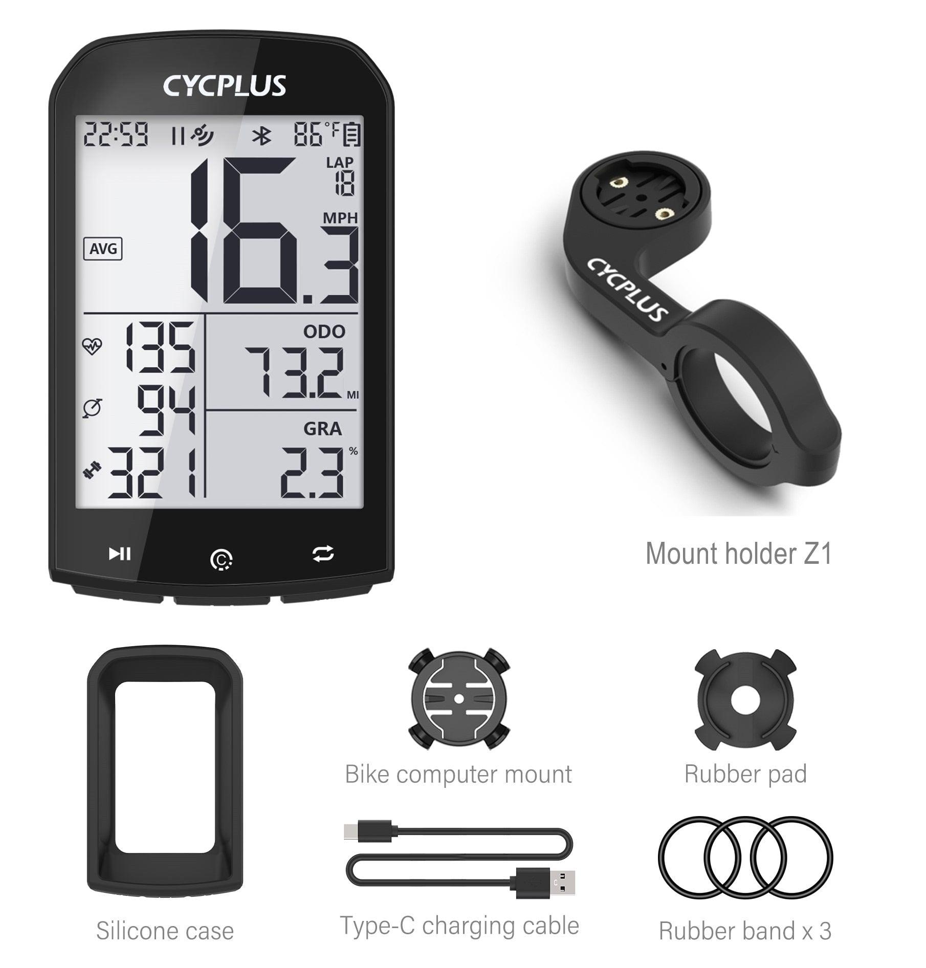 CYCPLUS M1 Cycling GPS Bicycle Speedometer Bike Computer Bluetooth 4.0 ANT+ IPX6 Odometer Bike Accessories - Pogo Cycles