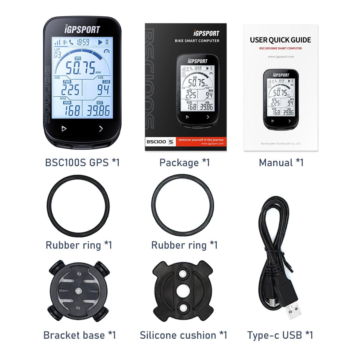 iGPSPORT BSC100S GPS Odometer Cycling Bike Computer Sensors Cycl Speedomet Riding Cycling Speedometer 2.6‘’ large screen - Pogo Cycles