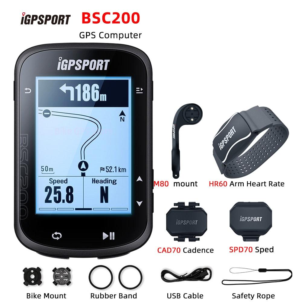 iGPSPORT BSC200 Bike GPS Computer Bicycle Cycling NAV Navigation MTB Road Wireless Speedometer Odometer 2.5 Inch ANT Power Meter - Pogo Cycles