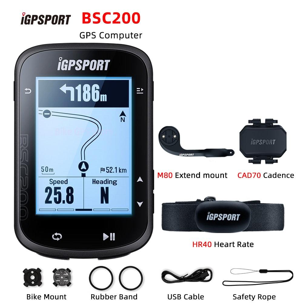 iGPSPORT BSC200 Bike GPS Computer Bicycle Cycling NAV Navigation MTB Road Wireless Speedometer Odometer 2.5 Inch ANT Power Meter - Pogo Cycles