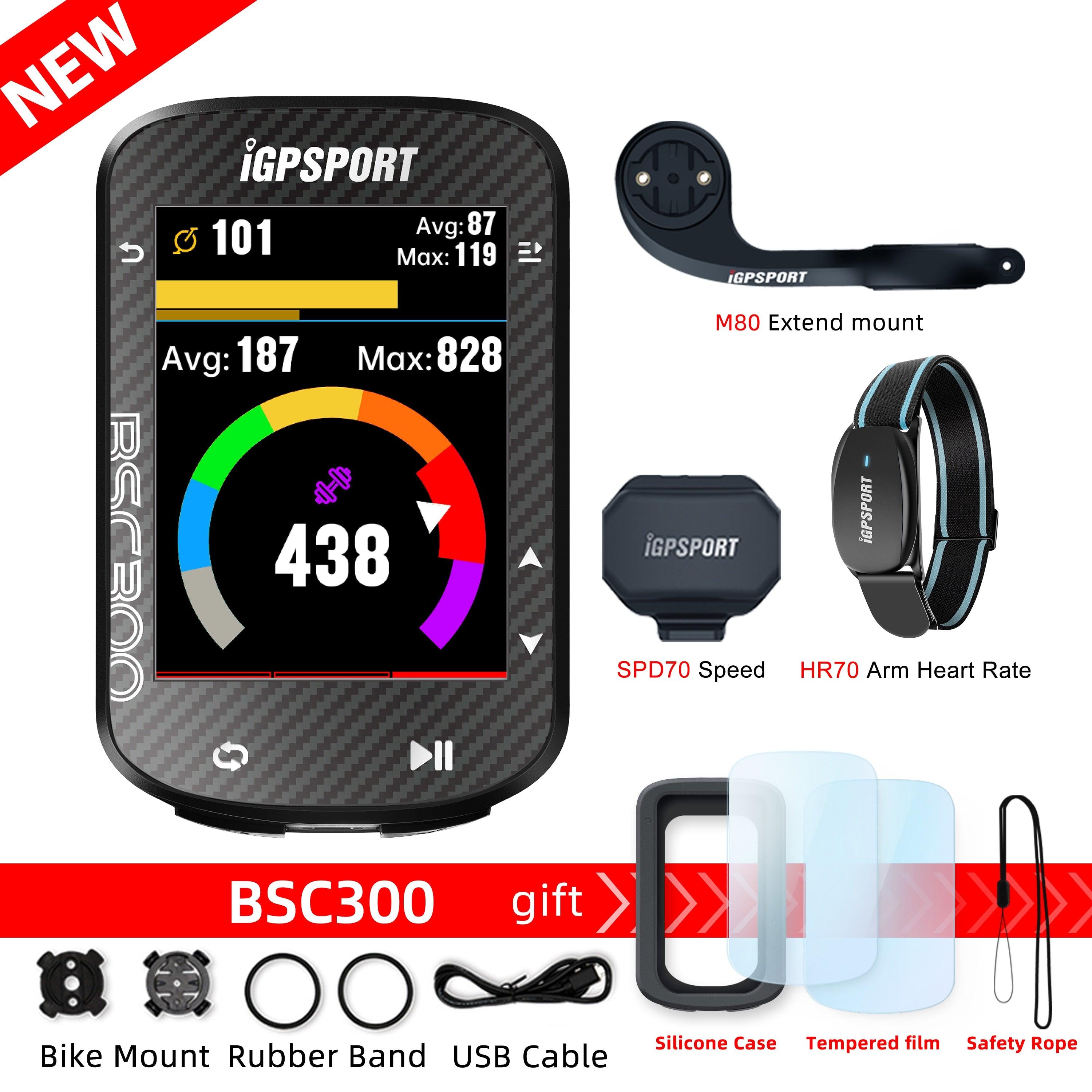 IGPSPORT BSC300 Bicycle GPS Computer Cycling Wireless Speedometer Bike GPS Streamline Version Odometer Portuguese - Pogo Cycles