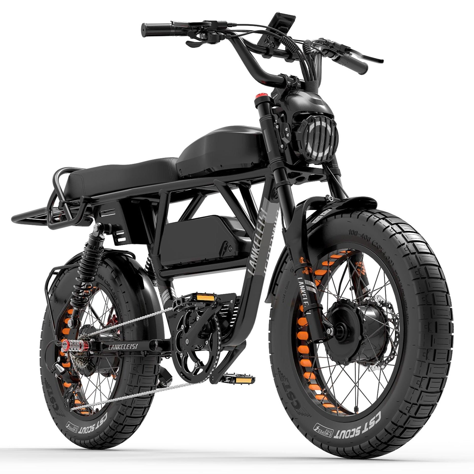 LANKELEISI X-Black Knight Dual Motor Electric Bike - UK - Pogo Cycles