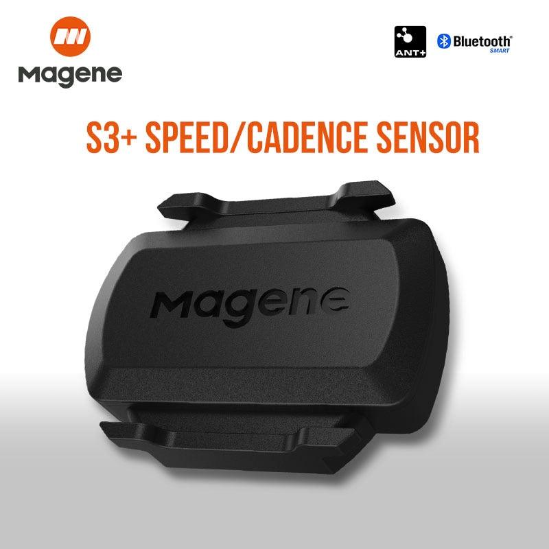 Magene S3+ Speed Cadence Sensor ANT Bluetooth Computer Speedmeter Dual Sensor Bike Accessories Compatible with WahooOnelap Zwift - Pogo Cycles