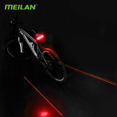 Meilan X5 Wireless Bike Bicycle Rear Light Laser Tail Lamp Smart USB Rechargeable Cycling Accessories Giyo r1 Remote Turn Led - Pogo Cycles