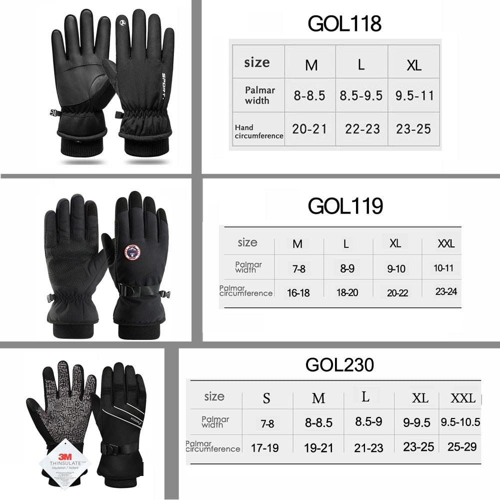 Men Winter Waterproof Cycling Gloves - Pogo Cycles