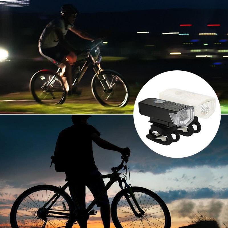 MTB Mountain Bicycle Lamp Bicycle Light Front Rear Taillight USB Rechargeable Waterproof MTB Bike Headlight Cycling Flashlight - Pogo Cycles