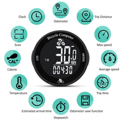 MTB Road Bicycle Computer Wireless Outdoor Waterproof Bike Stopwatch Odometer LED Bicycle Cycling Mountain Bike Speedo Meter - Pogo Cycles