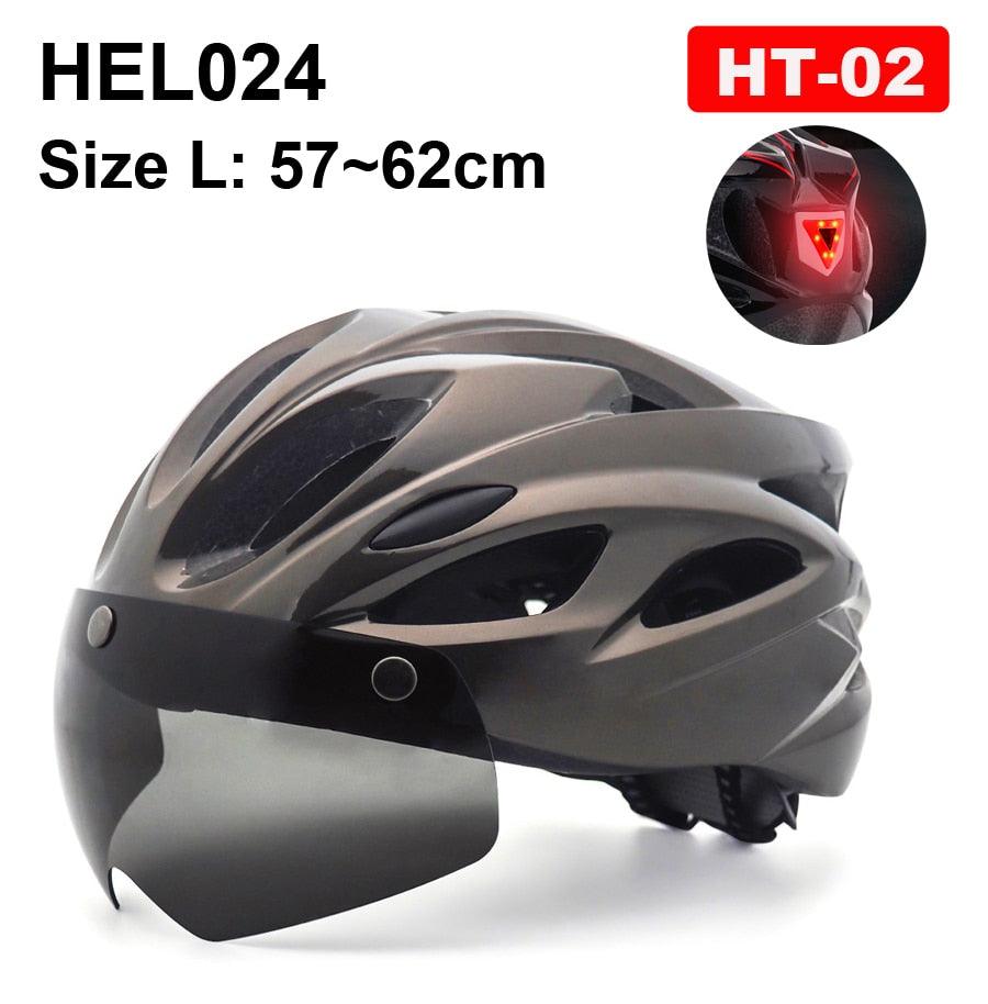 NEWBOLER Cycling Helmet Man Women LED Light Helmet Road Mountain Bike Helmet Lens For Riding Bicycle Sports Skateboard Scooter - Pogo Cycles