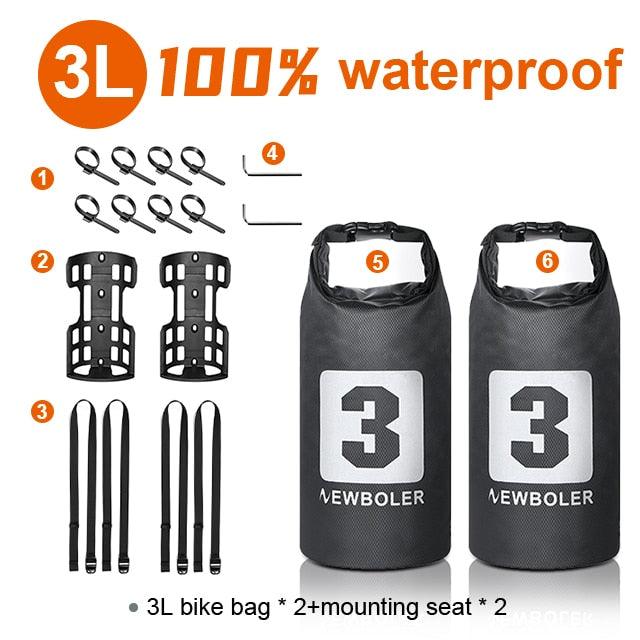 NEWBOLER Portable Waterproof Bike Fork Bag 3L 7L Portable Bike Bag Electric Scooter Bag Bicycle Front Bag Bicycle Fork Bag - Pogo Cycles