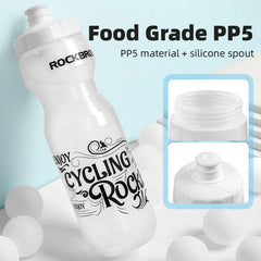 ROCKBROS 750ml Bicycle Water Bottle Food Grade Sports Fitness Running Riding Camping Hiking Kettle Leak-proof Bike Bottle Cage - Pogo Cycles