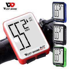 WEST BIKING Bike Computer Multifunction LED Digital Rate MTB Bicycle Speedometer Wireless Cycling Odometer Computer Stopwatch - Pogo Cycles